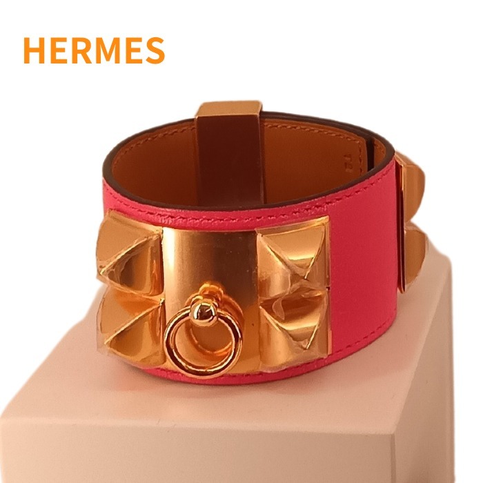 Hermes エルメス★レザーブレスレット 《コリエ・ド・シアン》