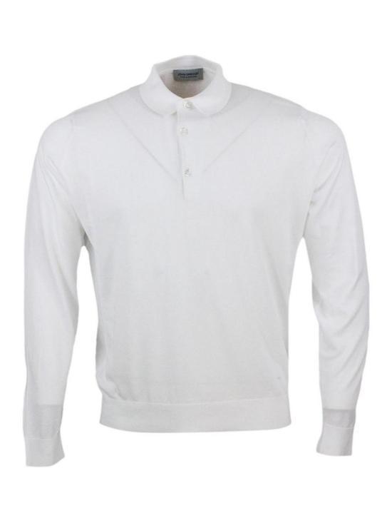Tシャツ・カットソー JOHN SMEDLEY Men T Shirts BRADWELLLSWHITE White