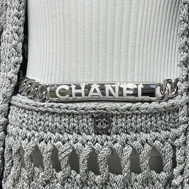 CHANEL 25C《ロゴ入り♪》チェーンベルト SV