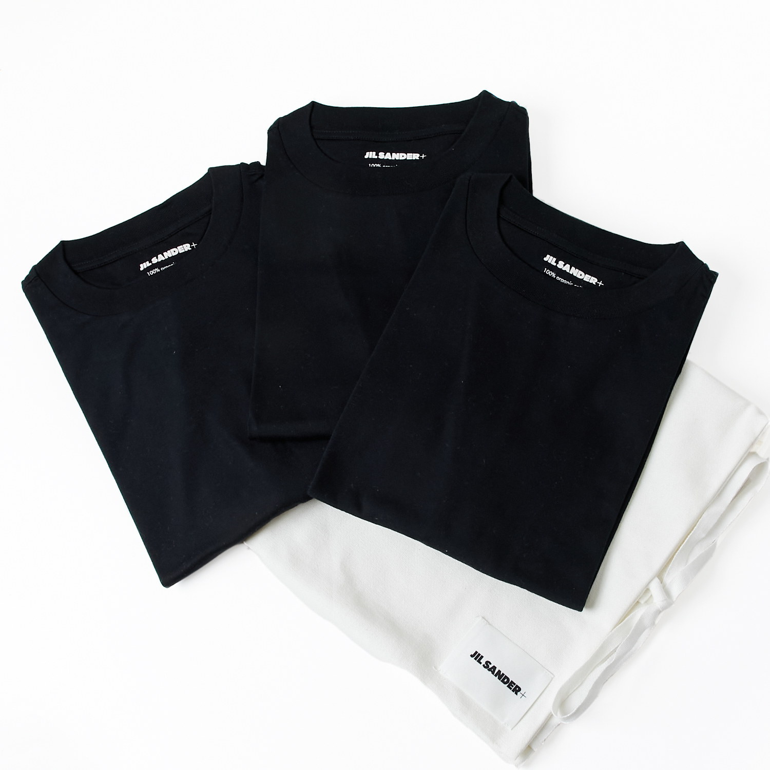 【関税込】国内即発 JIL SANDER+ ロゴラベル 3枚パックTシャツ