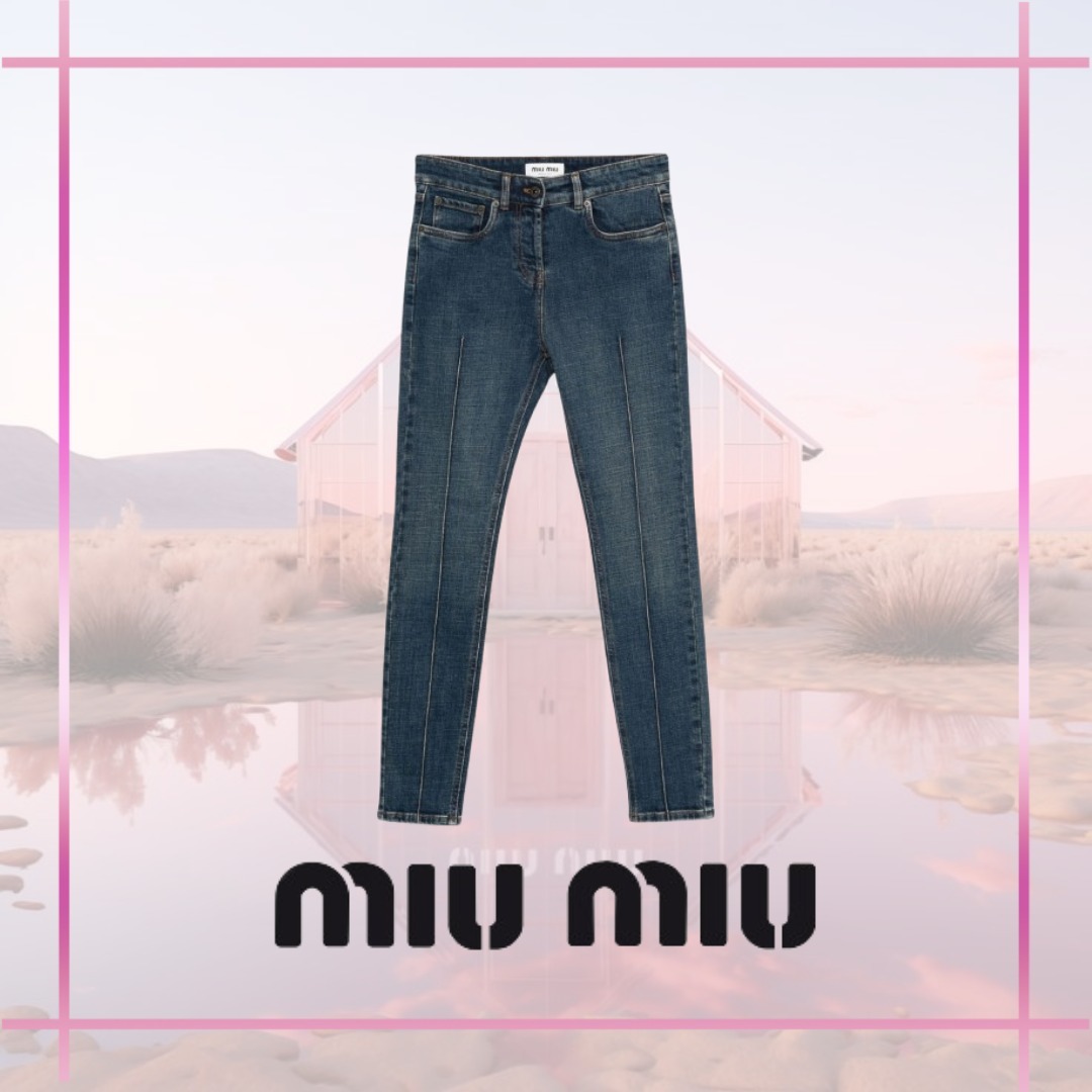 オススメ☆【MIU MIU】ミュウミュウ クロップドジーンズ