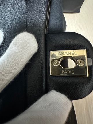 激レア!! /24K 新サイズ18cm /黒】CHANEL ミニマトラッセ