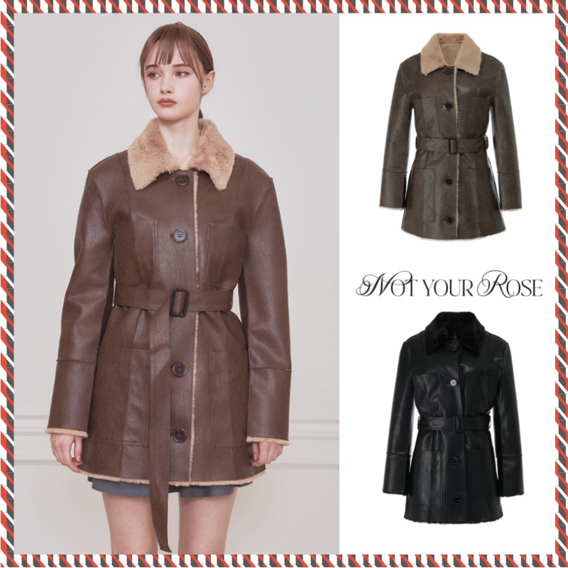 【Not your rose】Reversible leather mustang ウォニョン着用