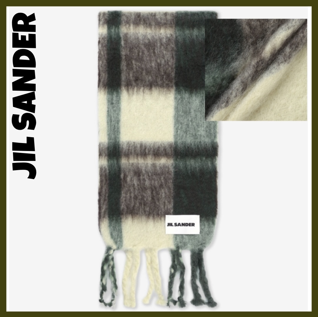 【関税込み】 ☆Jil Sander☆ チェック プリント スカーフ