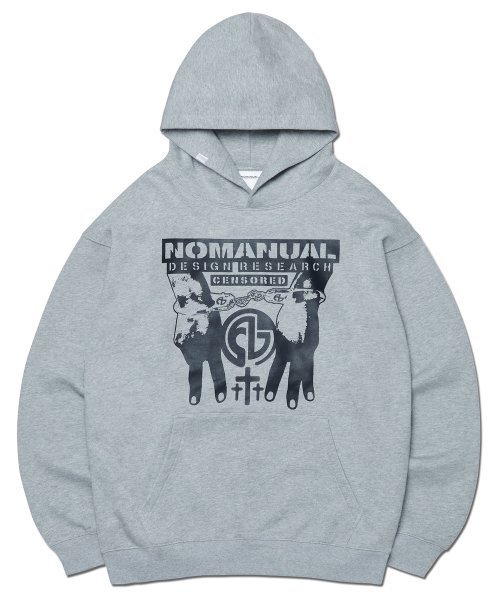 パーカー・フーディ NOMANUAL NMC HOODIE MELANGE NM43HD10M1ML