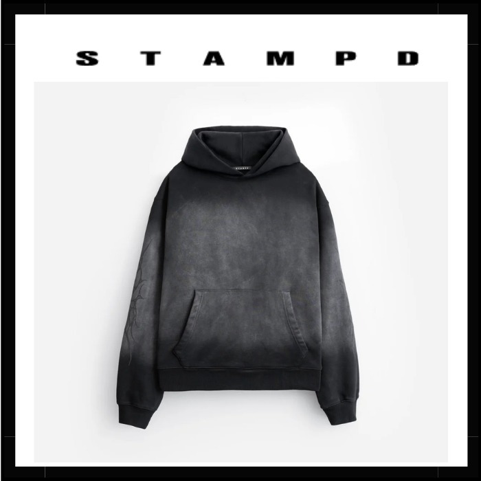 【STAMPD】Neo Tribal Core Hoodie - Dip Dyed