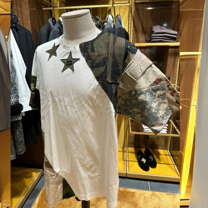 希少 DOLCE&GABBANA ドルガバ DG ロゴ カモフラ 半袖 Tシャツ