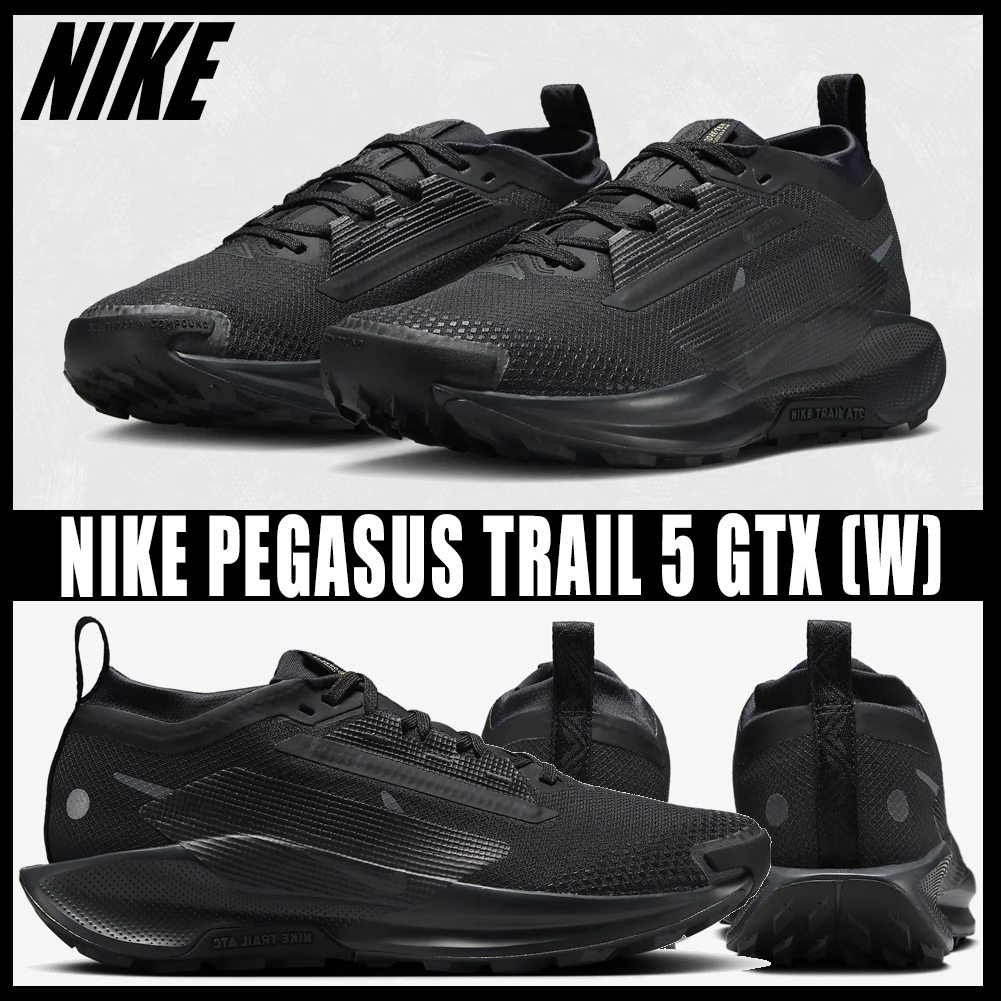 ◆正規品◆NIKE PEGASUS TRAIL 5 GTX BLACK(W)◆関税込◆人気◆