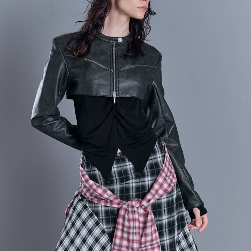 レザージャケット・コート 2000ARCHIVES BOLERO LEATHER JACKET 4BNY363