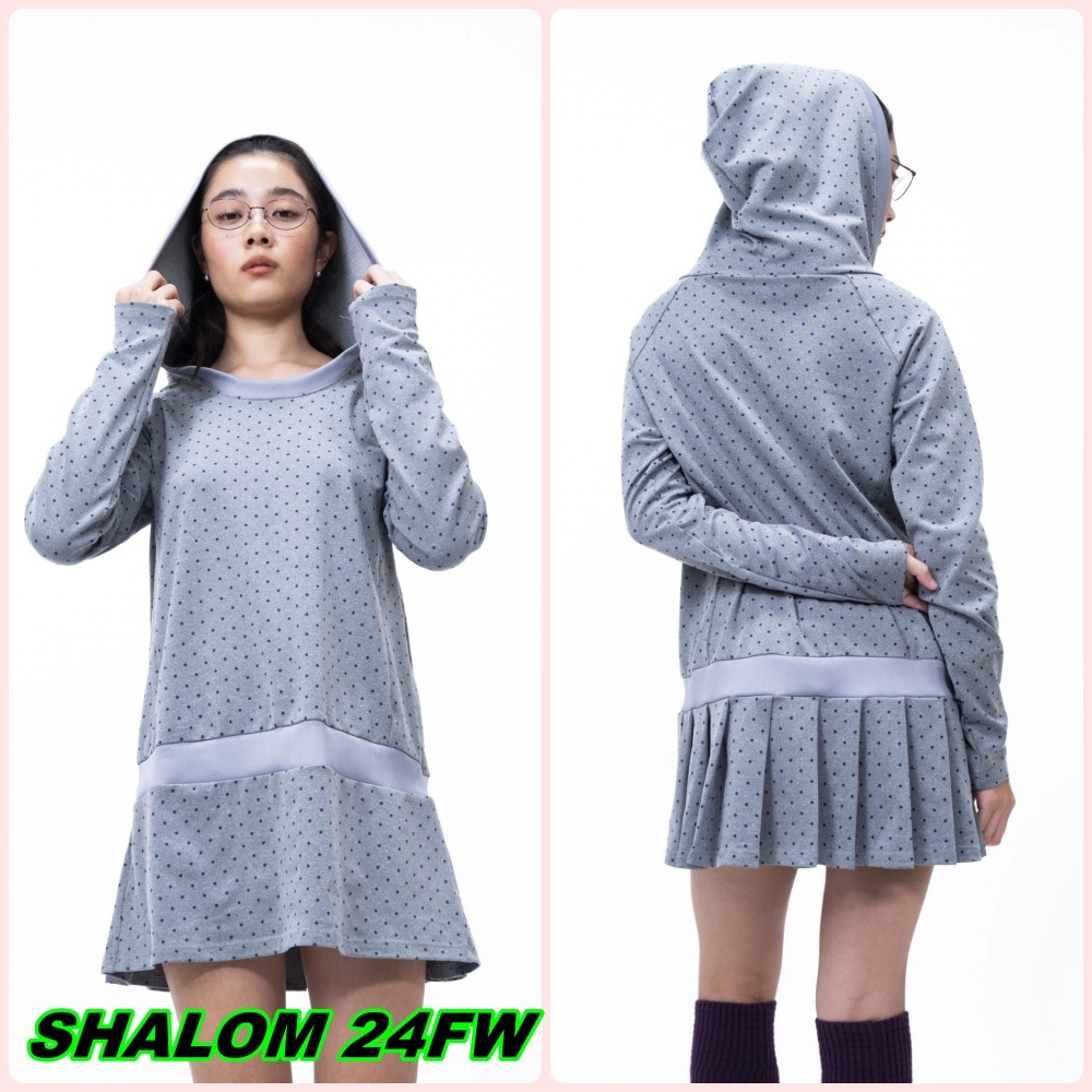 【SHALOM】24FW MOLA DOT HOODY DRESS