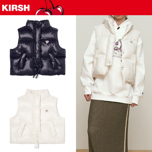 ★24-25FW新作★KIRSH★ARCH CHERRY CROP DOWN VEST