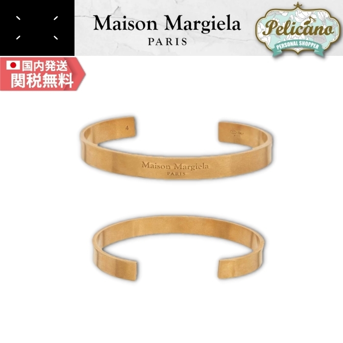 国内発送★関税込【Maison Margiela】ロゴカフブレスレット