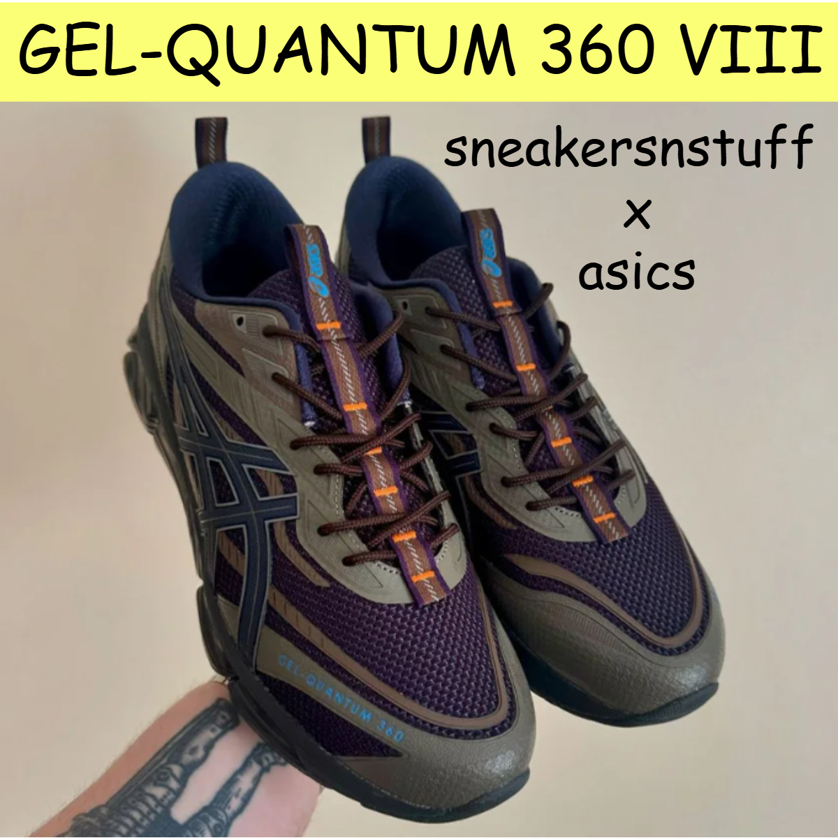 sneakersnstuff × ASICS コラボ★GEL-QUANTUM 360 VIII★追跡付