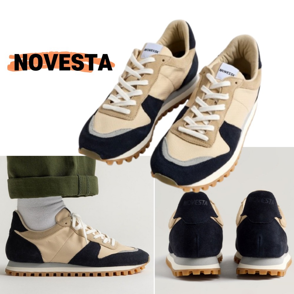 [NOVESTA] MARATHON TRAIL Beige-Navy マラソンスニーカー