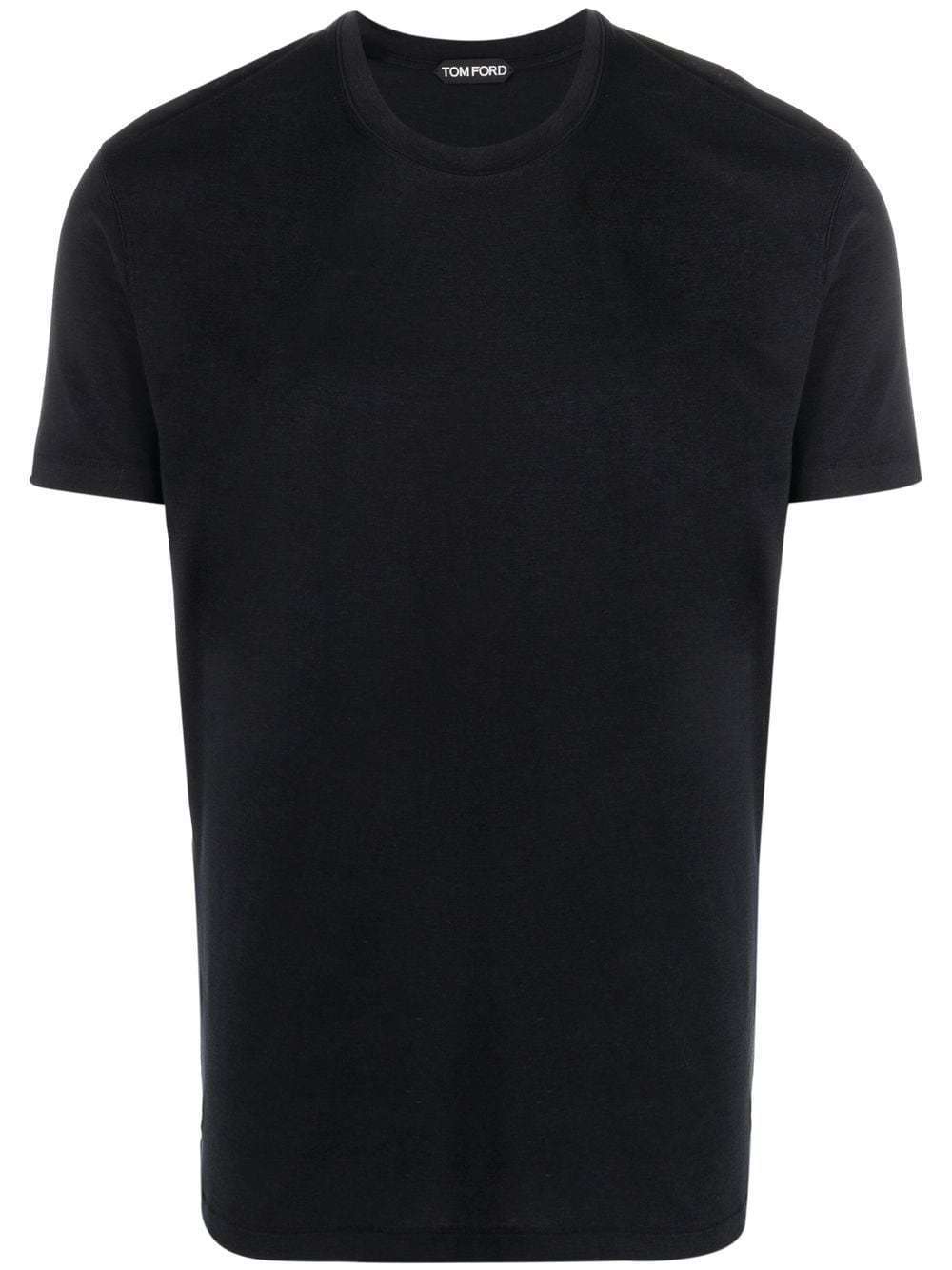 【関税・送料込み】TOM FORD BLACK COTTON BLEND T-SHIRT
