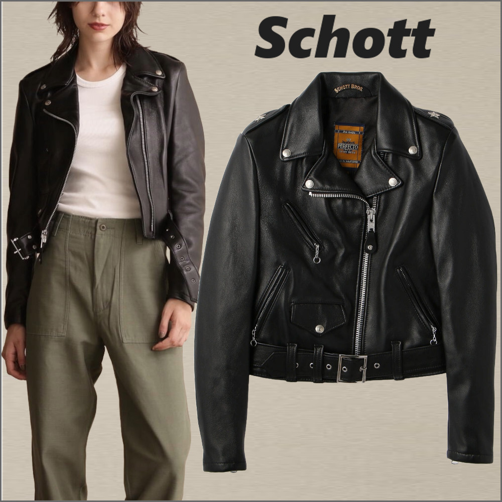 【Schott】218W WOMENS LAMB ONESTAR RIDERS
