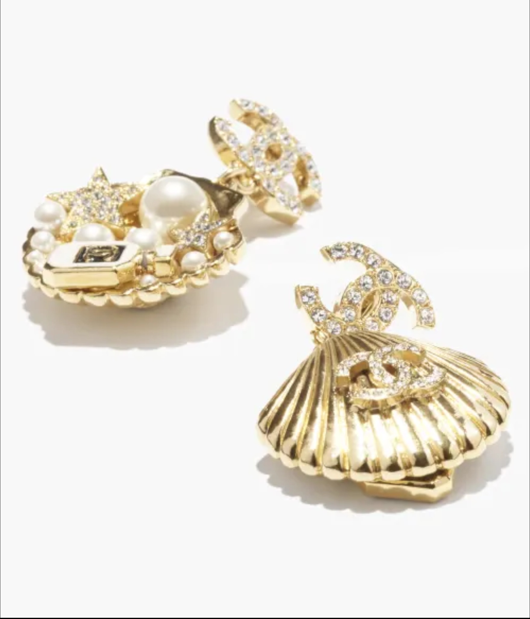 《25C》かわいい貝殻のかたち♪【CHANEL】シャネル イヤリング