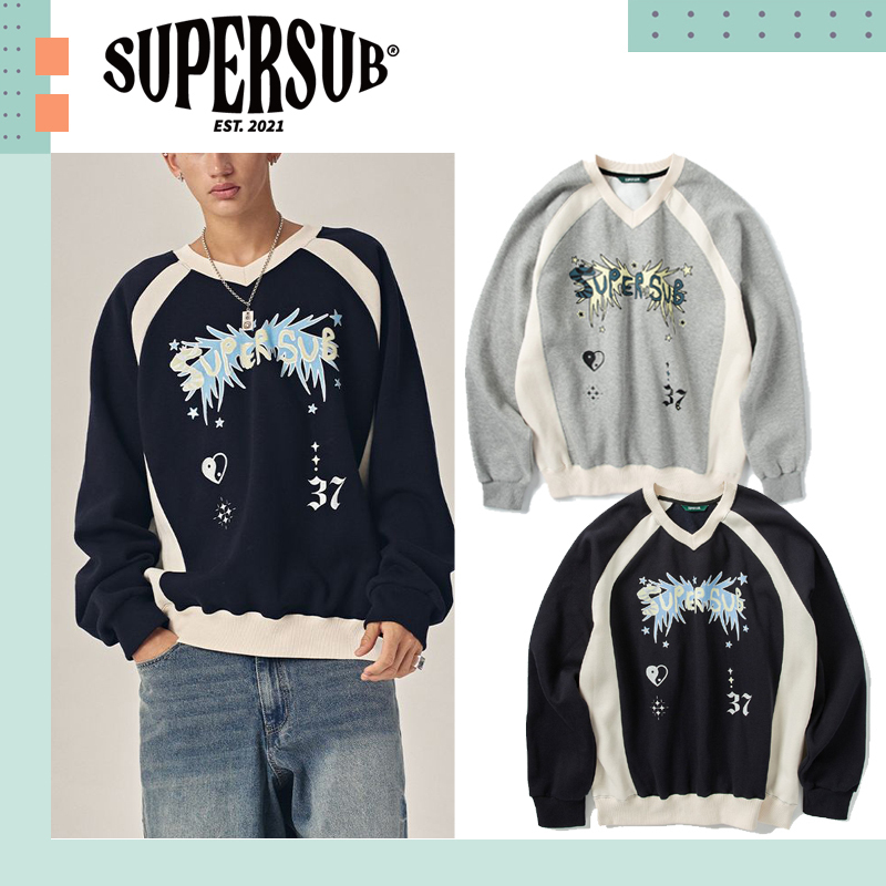 SUPERSUB ♥ Kingsnake color block sweatshirt/追跡付