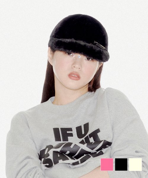 ハット YOUHEE 3COLORS YOUHEE FUR BALL CAP