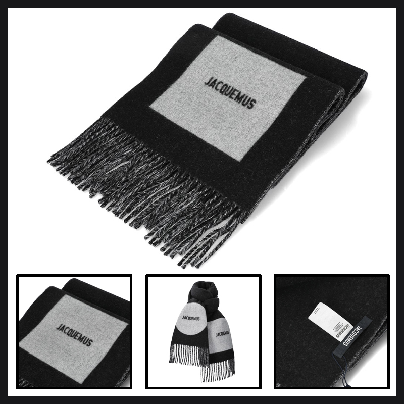 ★送料関税込★JACQUEMUS L'echarpe Rond Carre ウール スカーフ