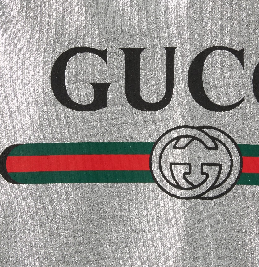 GUCCI《コットンジャージー スウエットシャツ》シルバー 直営店
