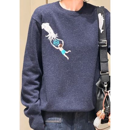 LOEWE x Suna Fujitaコラボ》【LOEWE】ウールセーター 深海