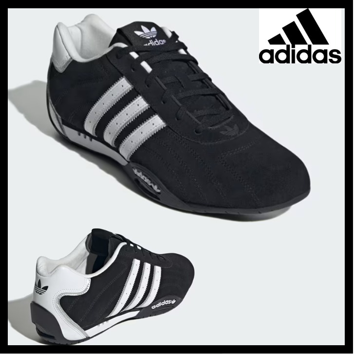 ★人気★【adidas】★ADIRACER LO★22-30cm★スニーカー★ adidas ADIRACER LO W SILVER METALLIC/CORE BLACK/GRAY TWO