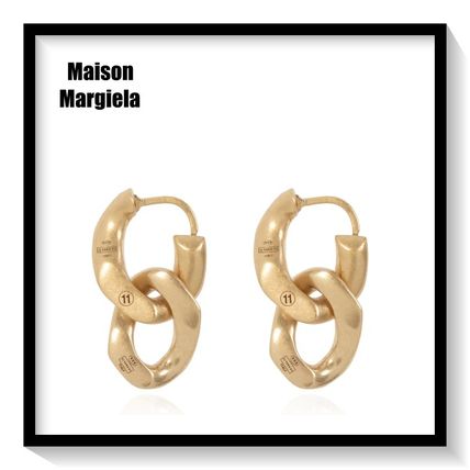 マルジェラ 11ナンバーロゴ ピアス ゴールドカラー (Maison