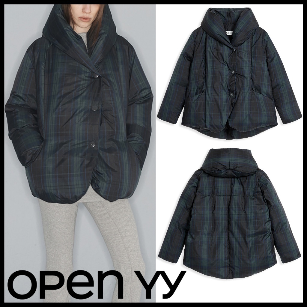 【OPEN YY】TARTAN BLANKET PUFFER [関税・送料込み] ダウン