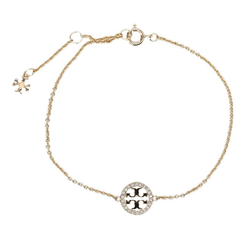 ブレスレット Tory Burch SS25 MILLER PAVE CHAIN BRACELET (80997 783)