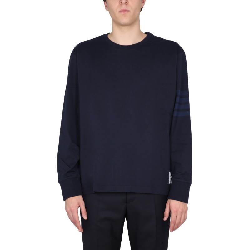 Tシャツ・カットソー THOM BROWNE FW24 4BAR SHIRT (MJS117A 06769415)