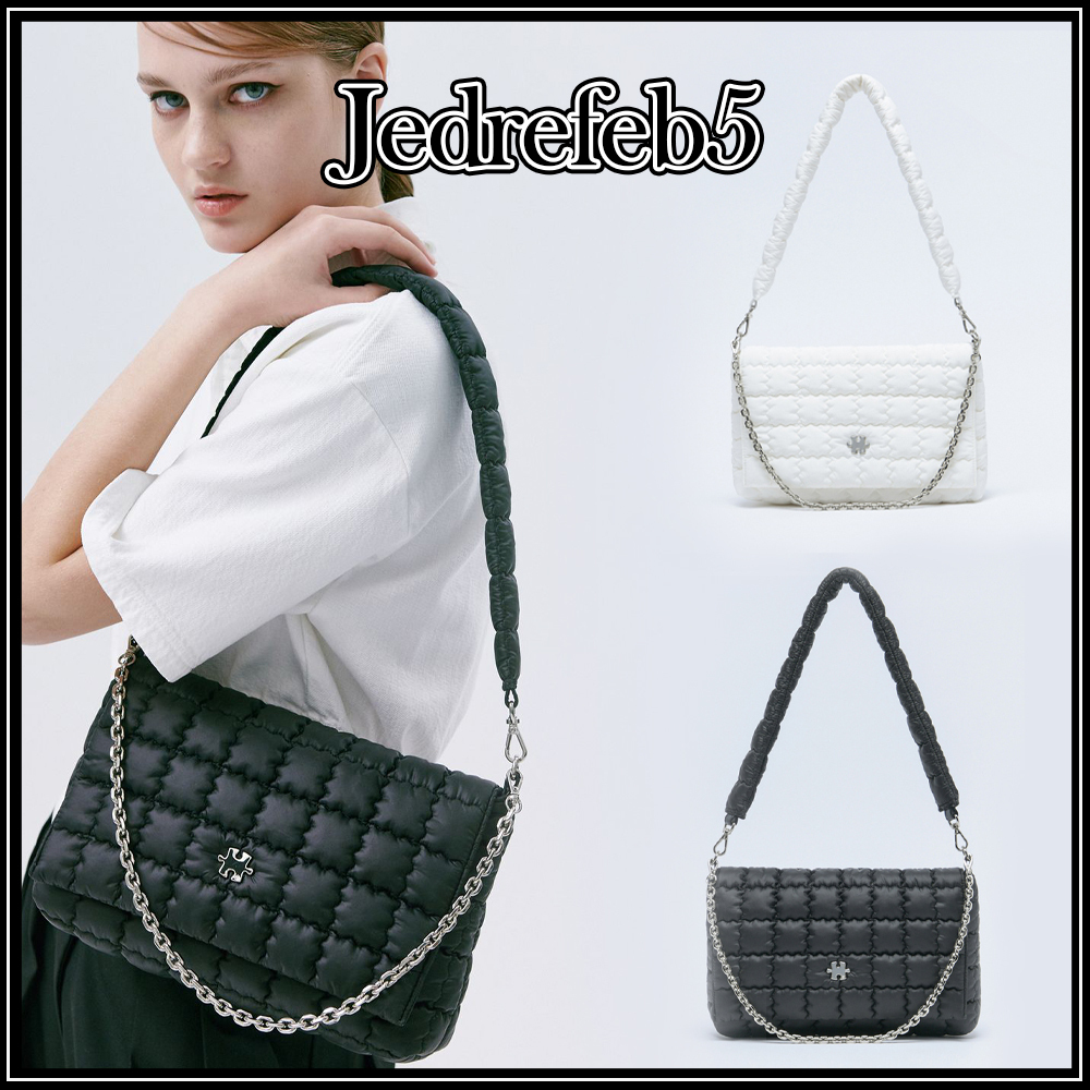 人気ショルダーバッグ【Jedrefeb5】Puzzle Padded Chain Bag