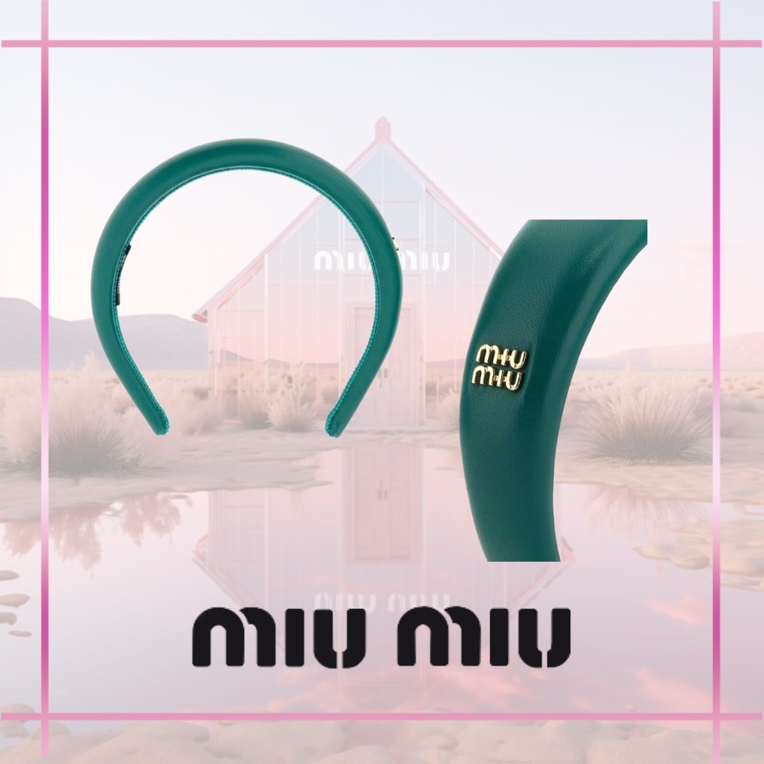 かわいい☆【MIUMIU】ミュウミュウ ヘッドバンド カチューシャ