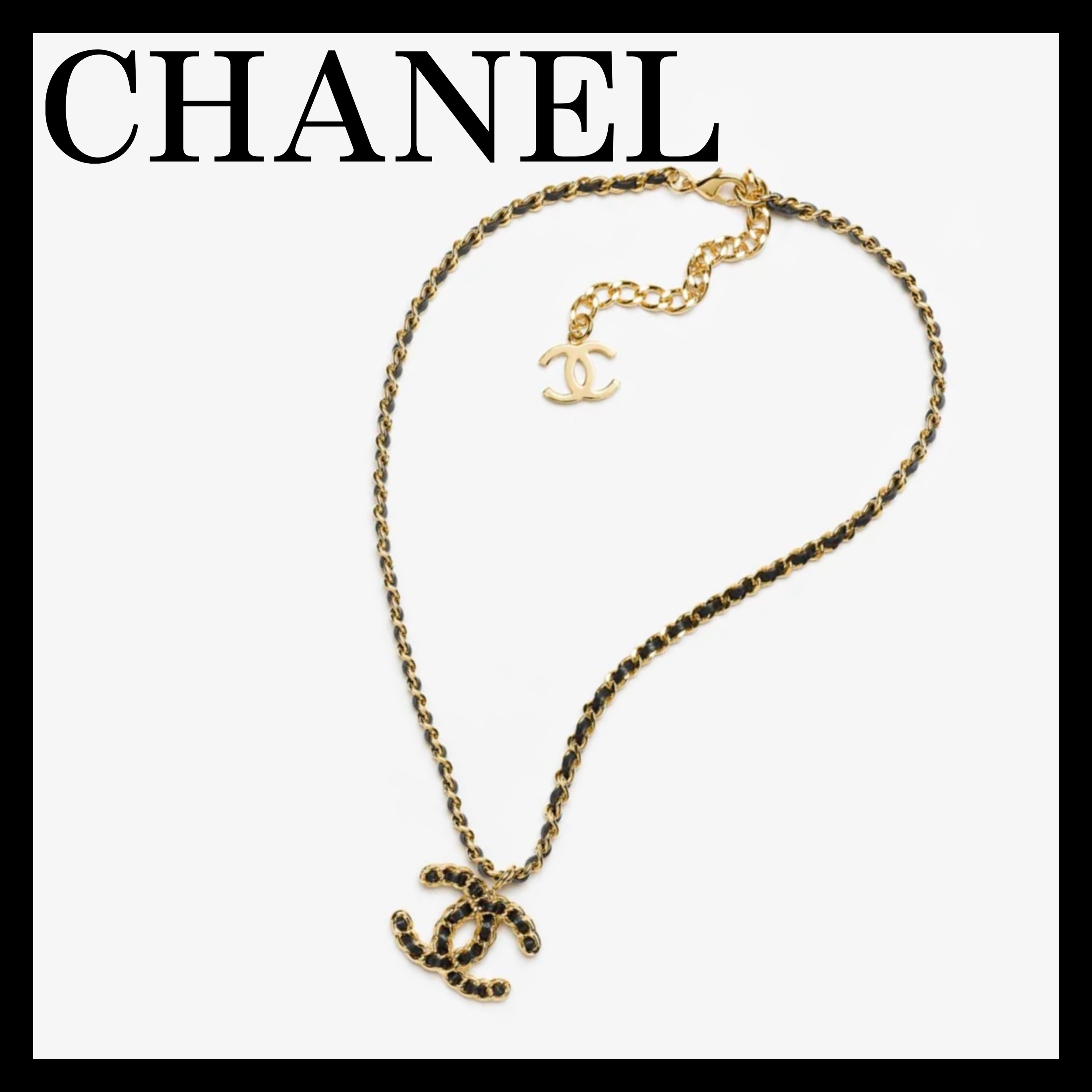 《総柄ロゴが可愛い♪》24K限定★CHANEL ネックレス ゴールド