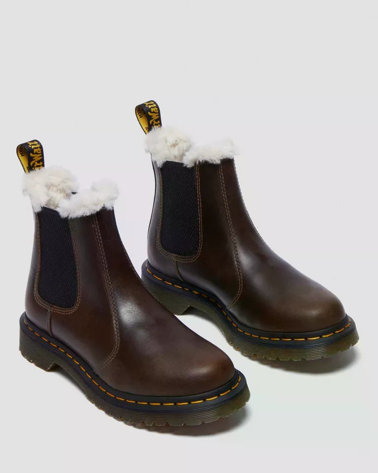 【Dr.martens】2976 Women's Faux Fur Lined Chelsea Boots