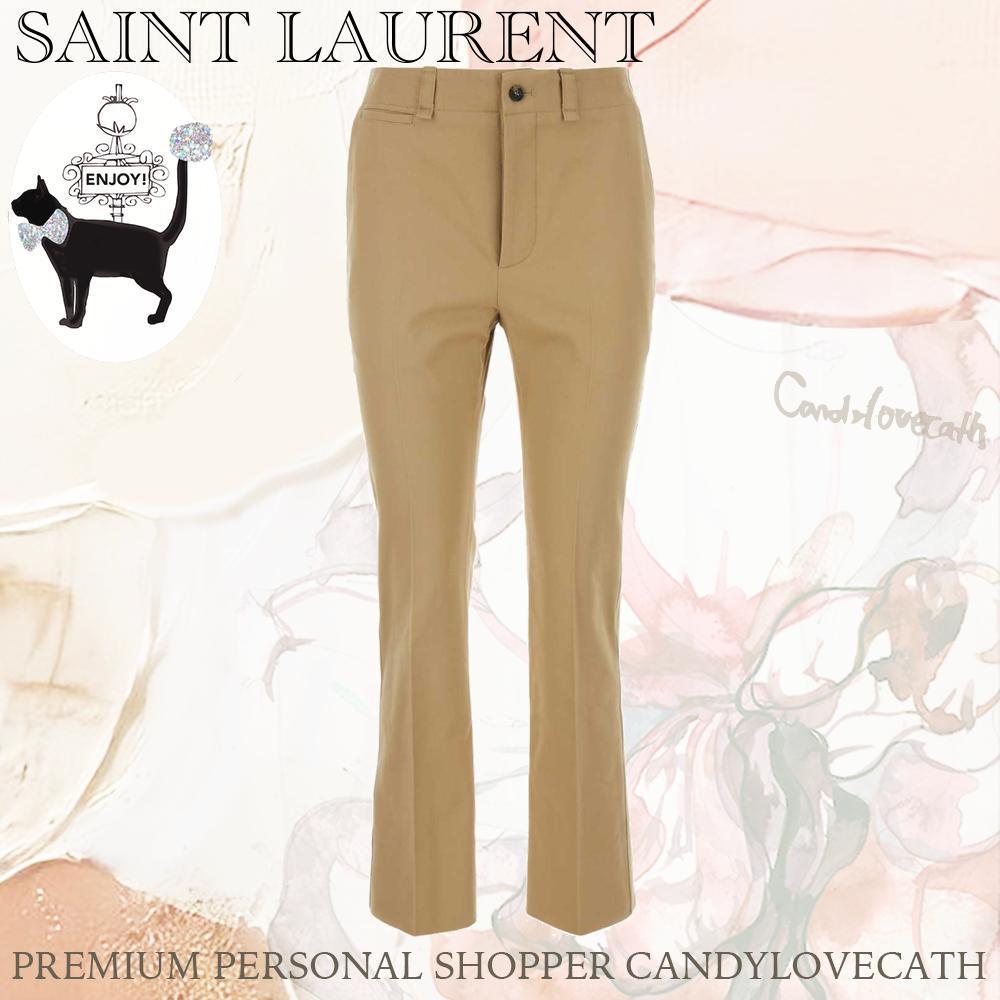 パンツ SAINT LAURENT Camel Cotton Pant