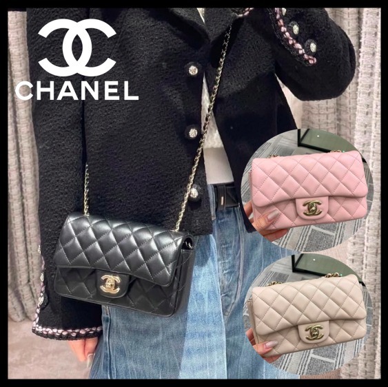 【クラシックな魅力】CHANEL ミニマトラッセフラップバッグ 18cm