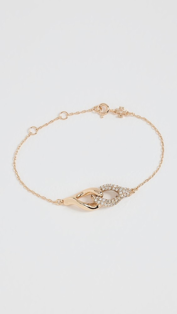 TORY BURCH インターロッキング ウィッシュボーン ブレスレット Tory Burch インターロッキングウィッシュボーン ブレスレット
