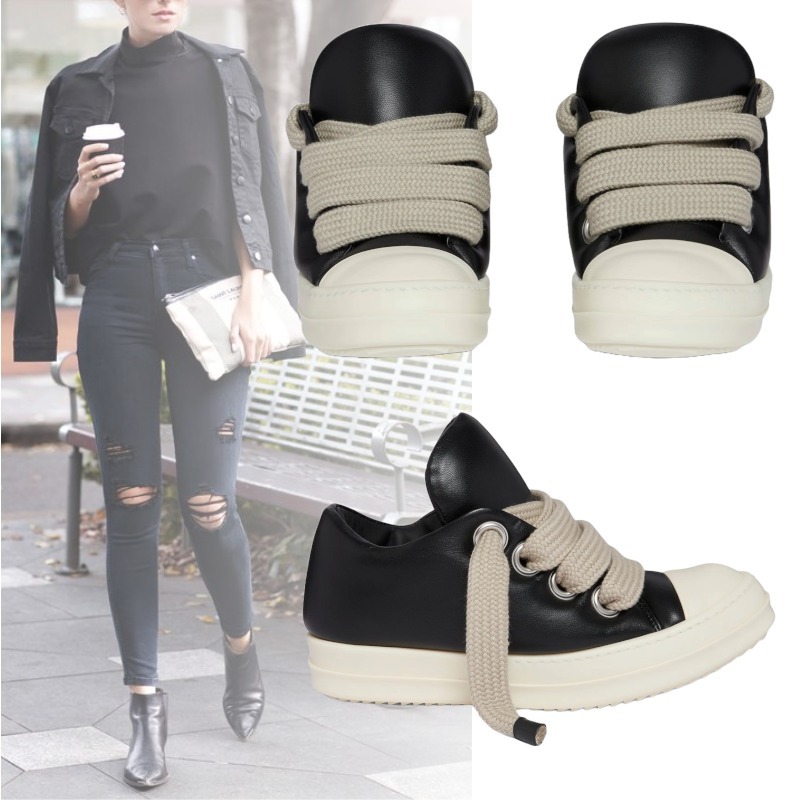 大人気！ RICK OWENS ジャンボレース パッド入り ロースニーカー