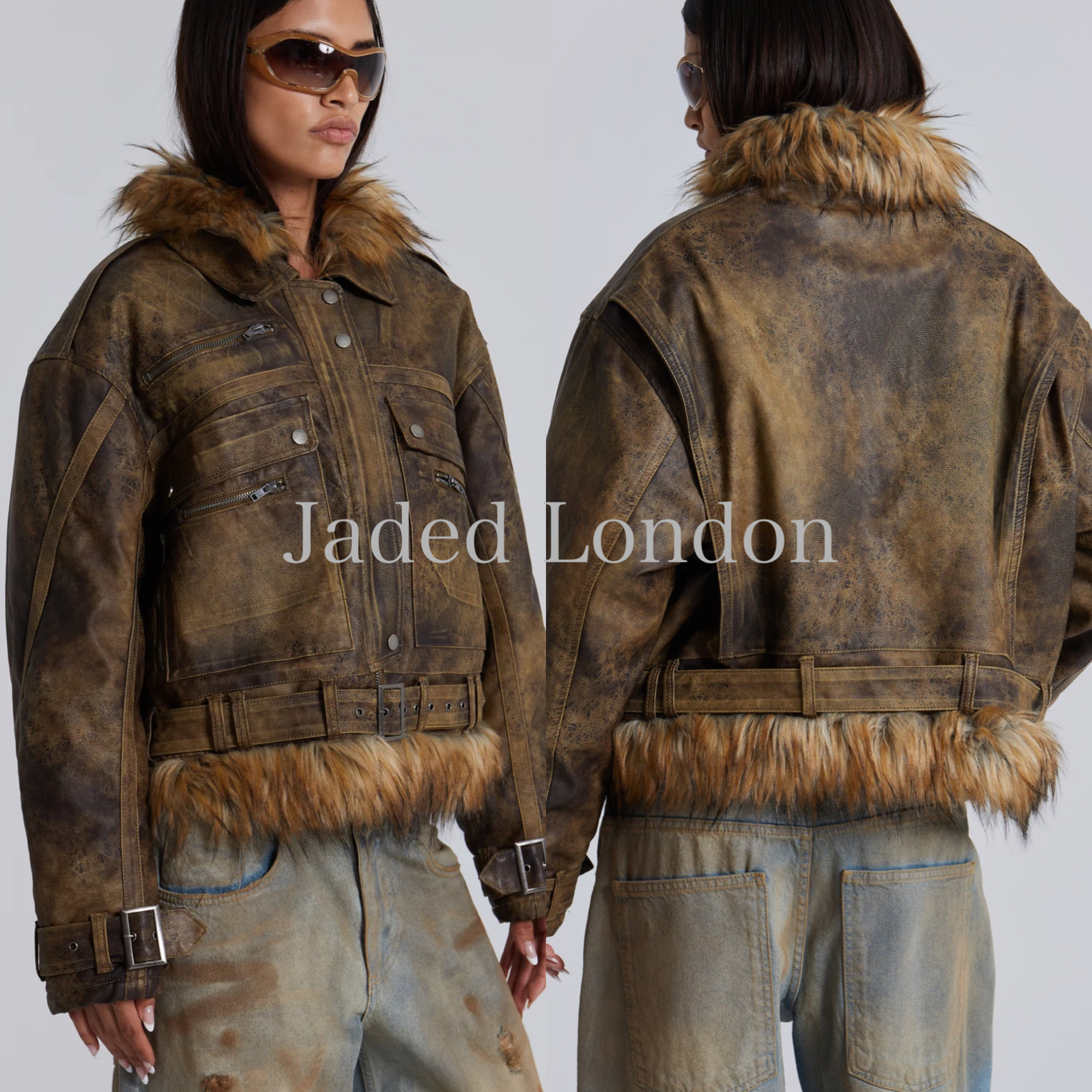 国内発送◆関送込◆JADED LONDONVaca フェイクレザージャケット