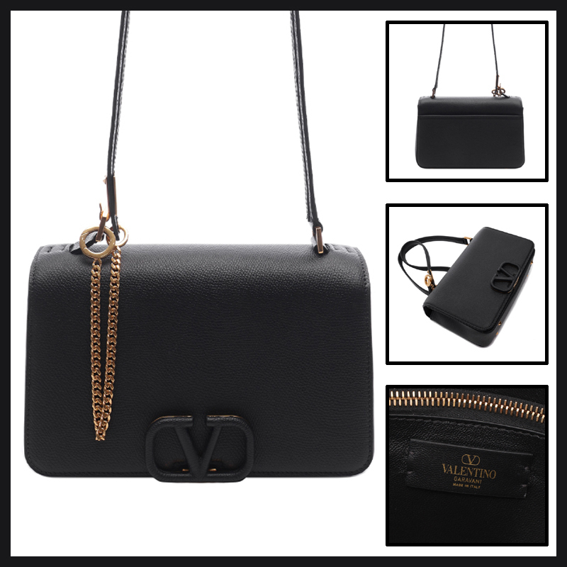 ★送料関税込★VALENTINO Vロゴ シグネチャー ショルダーバッグ