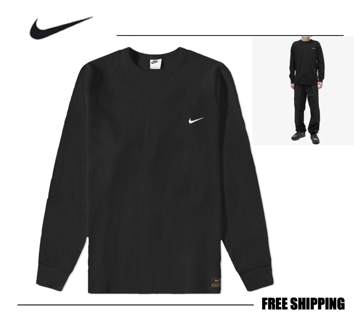 【NIKE】ナイキ Life Heavyweight Waffle Top