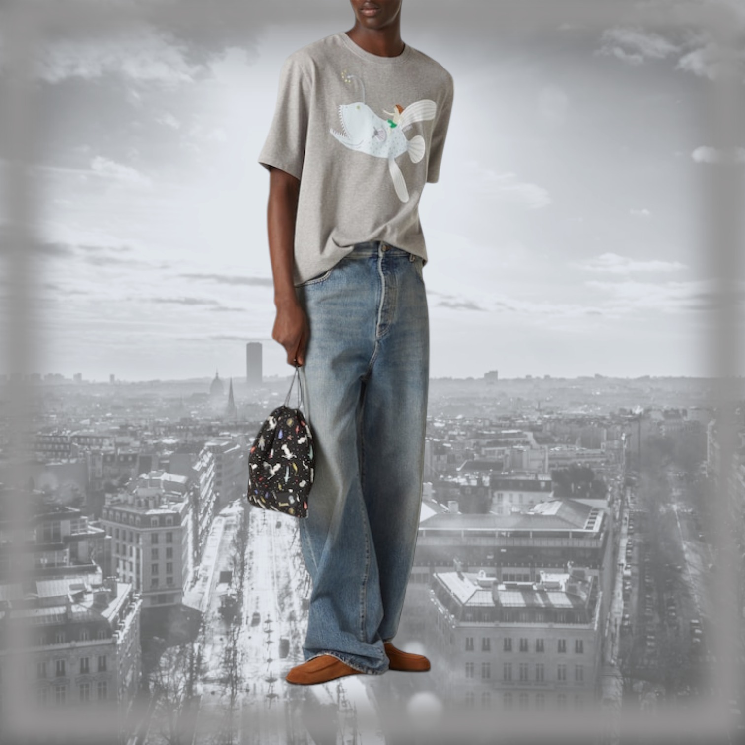 【Loewe x Suna Fujita】Deep Sea コットン ジャージー Tシャツ LOEWE x Suna Fujita】Deep Sea コットンジャージー Tシャツ