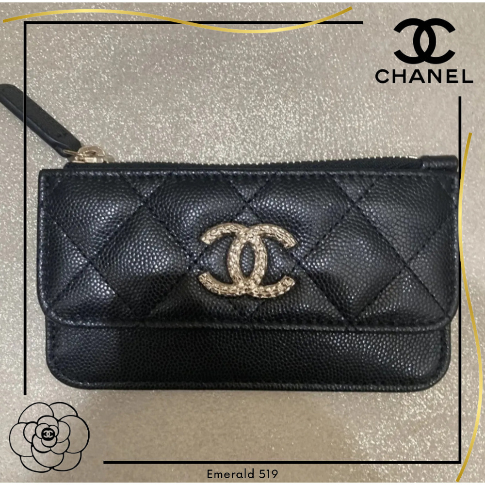 【定番♡】CHANEL カード コインケース 黒