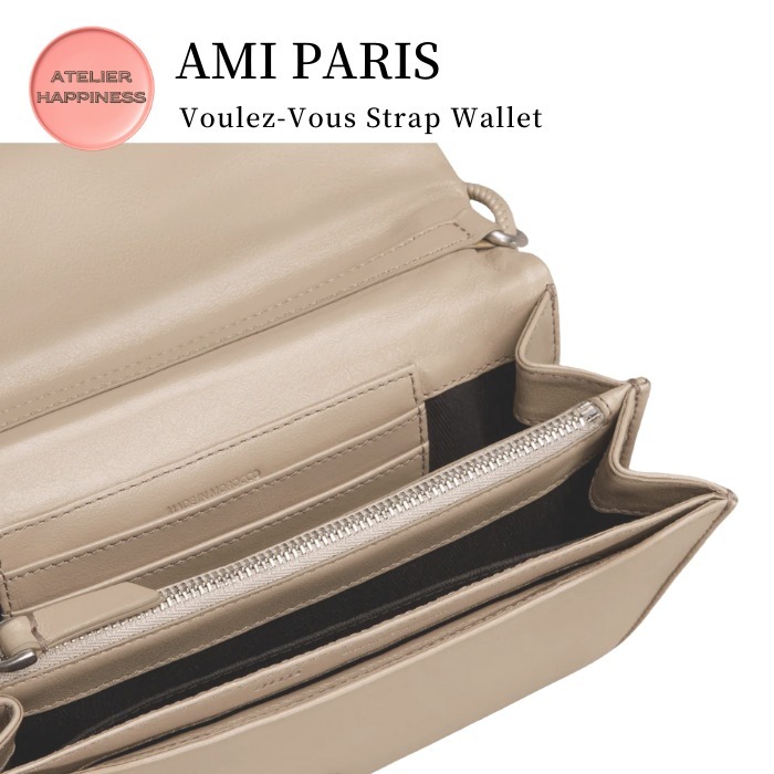 AMI PARIS】Voulez-Vous ストラップ ウォレット (AMI PARIS/長