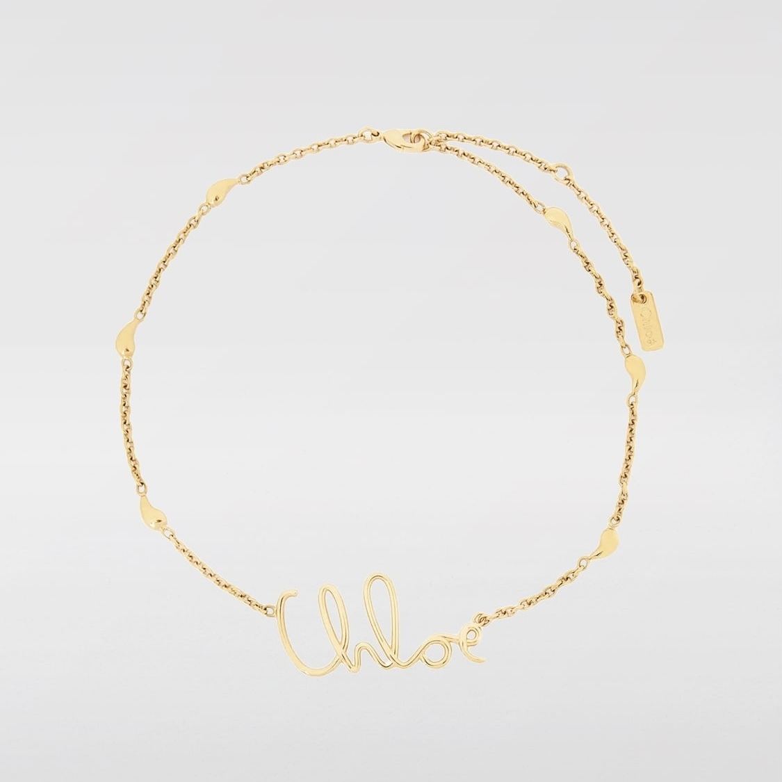 世界を買える 海外ブランド 送料・関税込み＊ChloE ロゴ ゴールド ネックレス クロエ アクセサリー