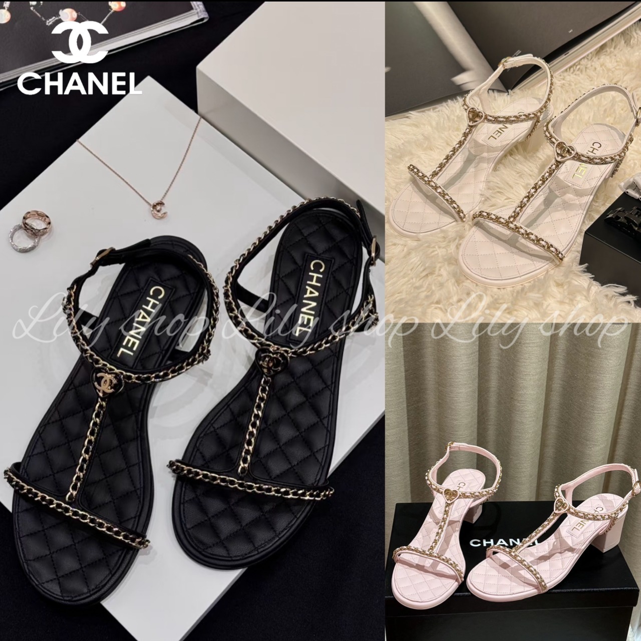 ハートマークが可愛すぎる◎【CHANEL】サンダル