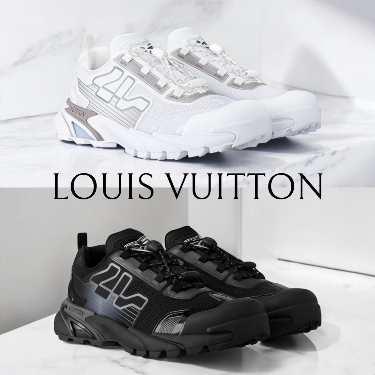 新作メンズ*LV*ランナー タティック スニーカー メッシュレザー