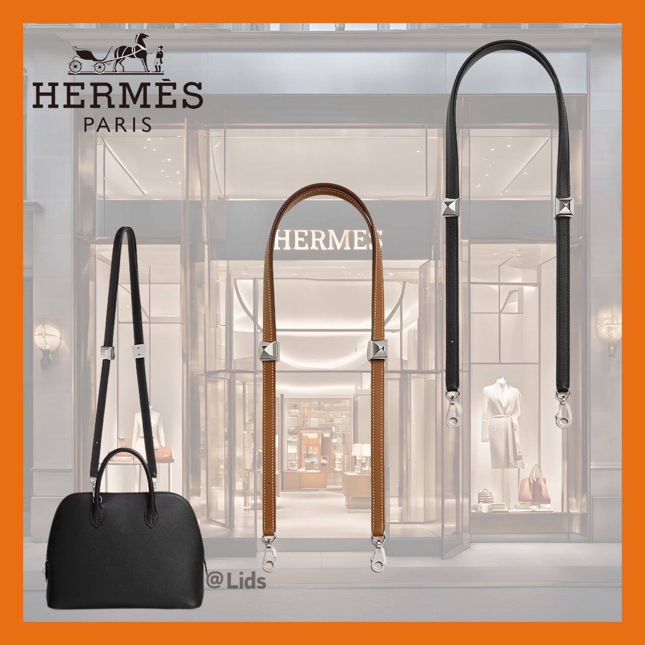 【エレガントな外出に♪】HERMES バッグストラップ クルメドール