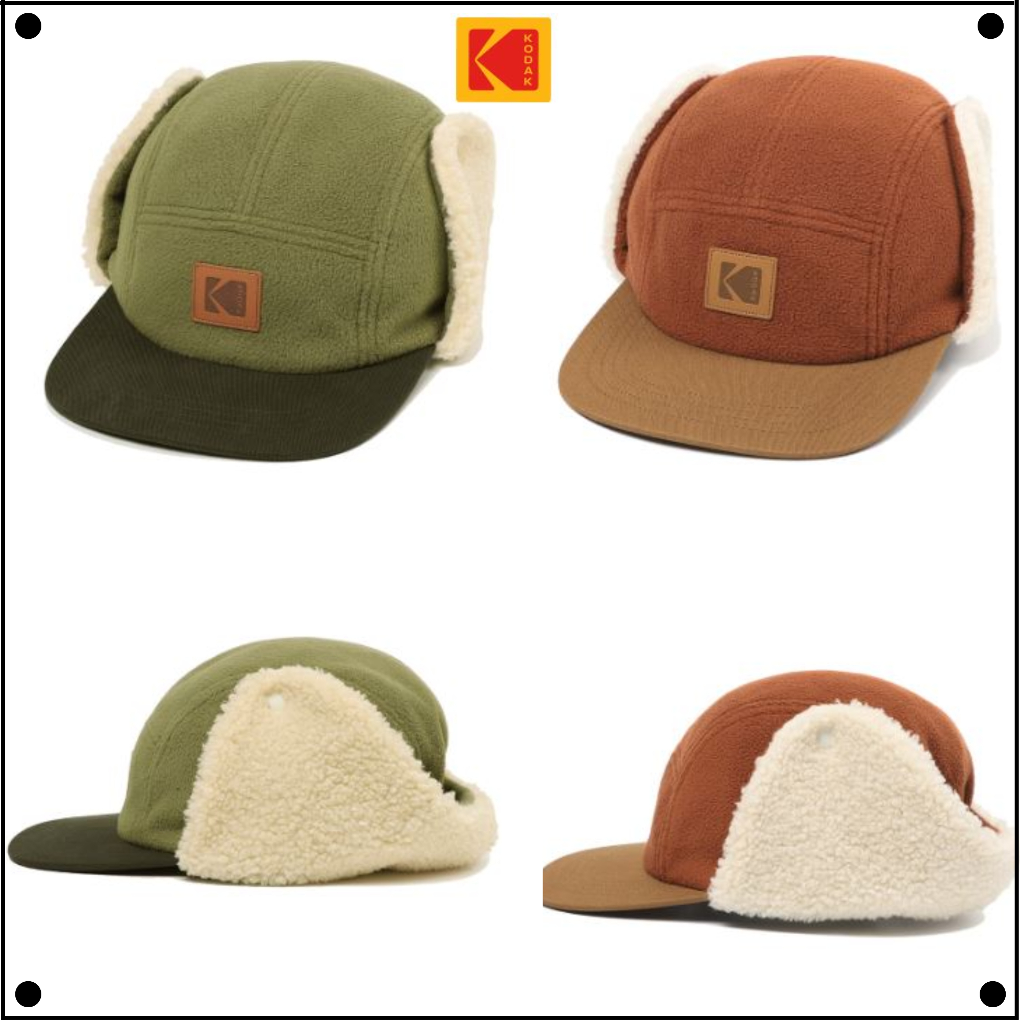 KodakのFleece Trooper Hat 全2色